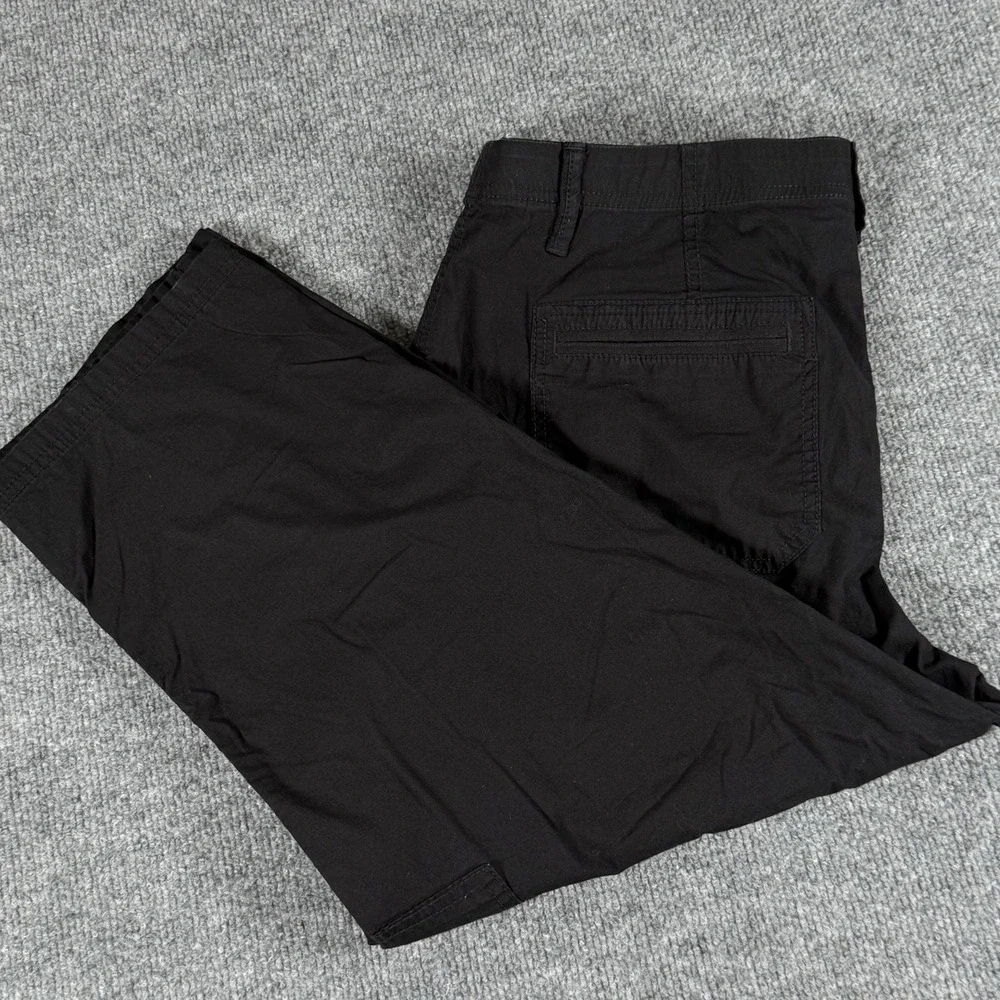 Chicos‎ Pants Womens 2P Black Cargo Stretch Cropped Mid Rise Utility Travel